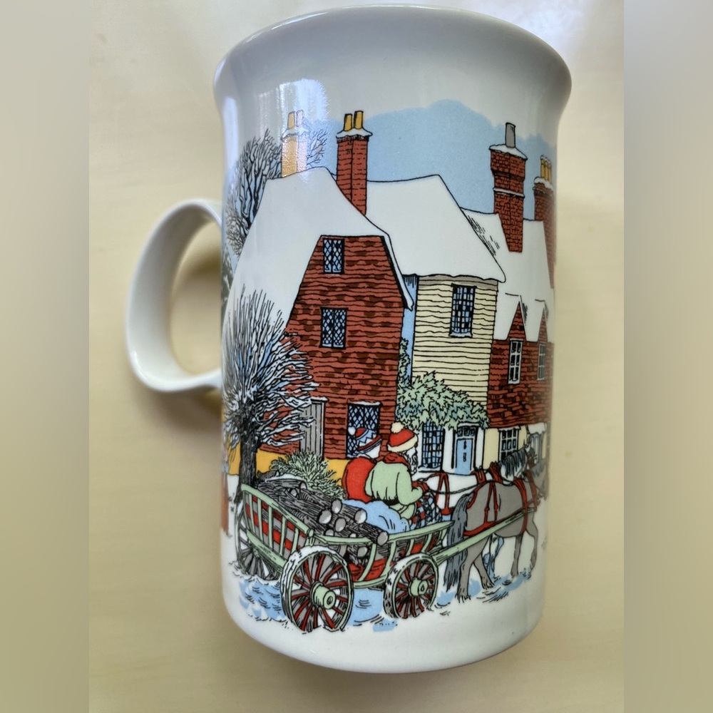 Coffee/hot cocoa Dunoon Christmas mugs 
Set of 4 fine stoneware.Made in Scotland - Picture 6 of 15
